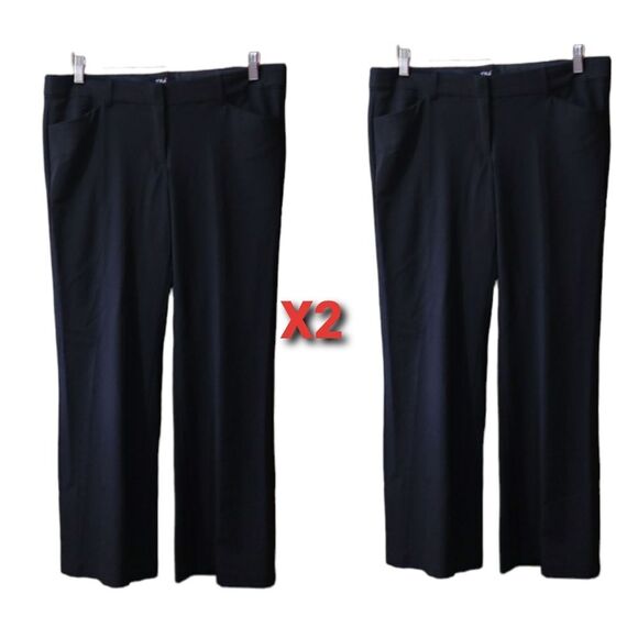 TBA The Shag Vintage Y2K Black Career Work Office Slack Pants 11 Low Rise - Picture 1 of 10